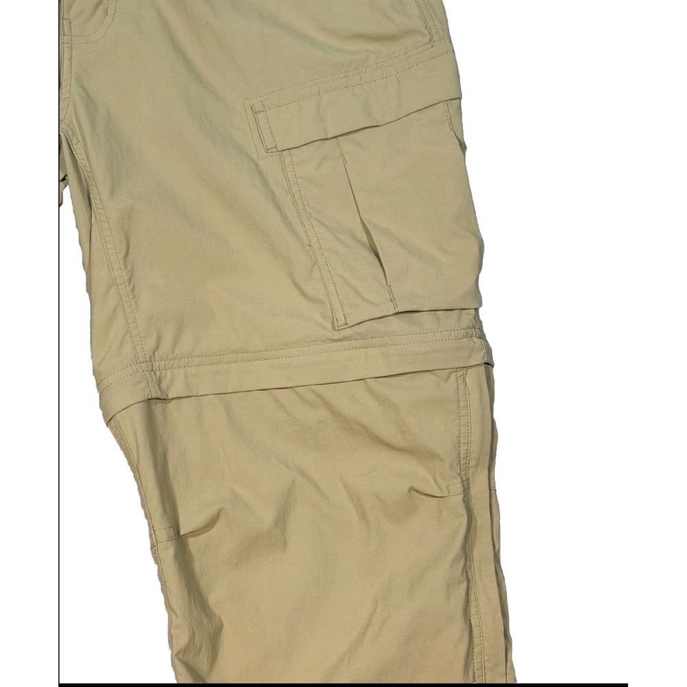 REI Co-op Convertible Cargo Pants Mens 38x32 Khaki Zip Off Hiking Utility - Picture 9 of 12